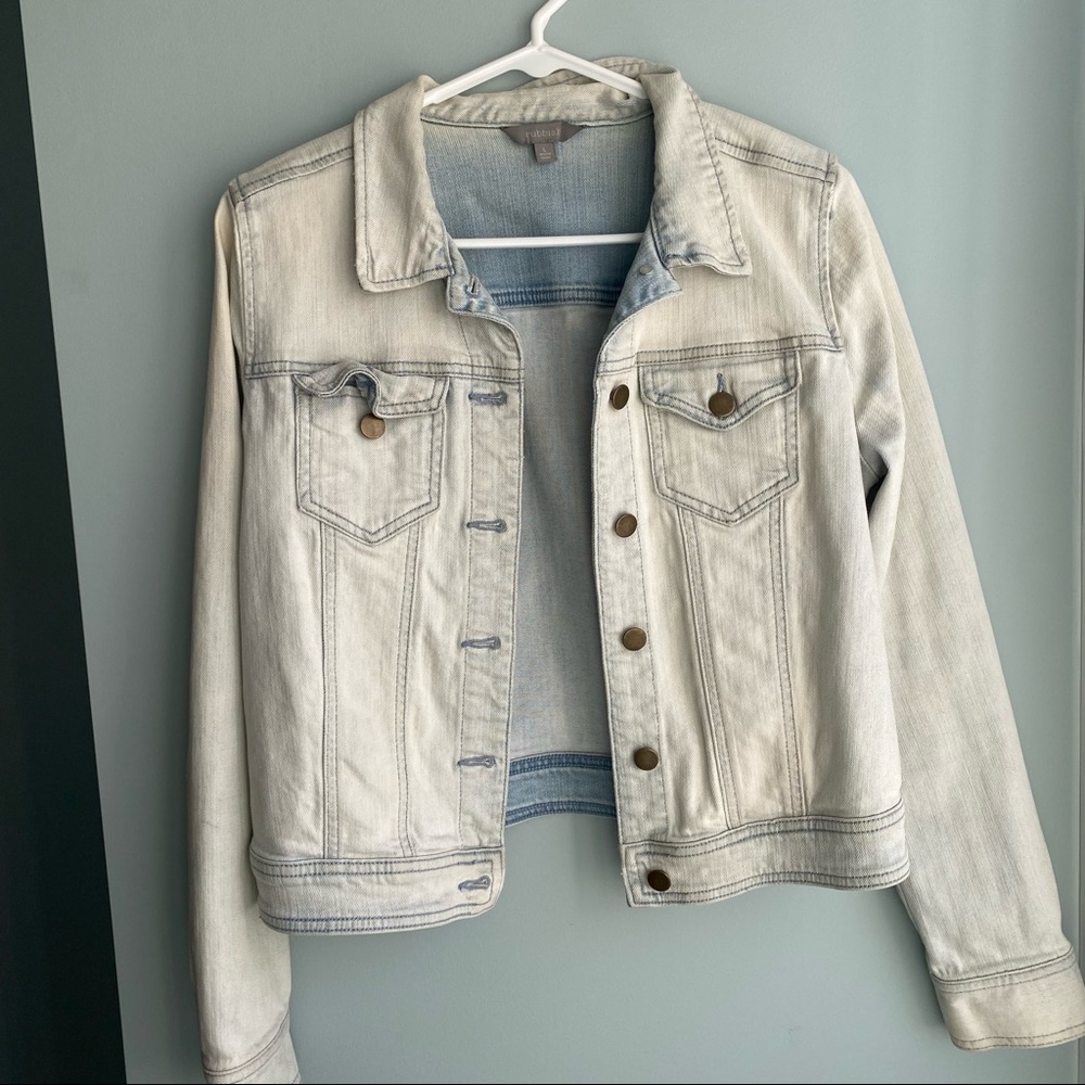 Rubbish - Washed Out Denim Jean Jacket - Large